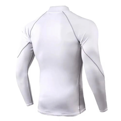 Men Swimming TightsT Shirt Surf Rash Guard Long Sleeve Protection Basic Skins Surfing Diving Swimsuit Tees Rashguard Gym Clothes